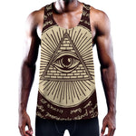 Eye of Providence Symbol Print Training Tank Top