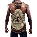Eye of Providence Symbol Print Training Tank Top