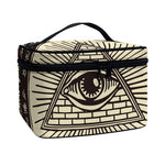 Eye of Providence Symbol Print Travel Makeup Bag