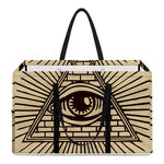 Eye of Providence Symbol Print Utility Tote Bag