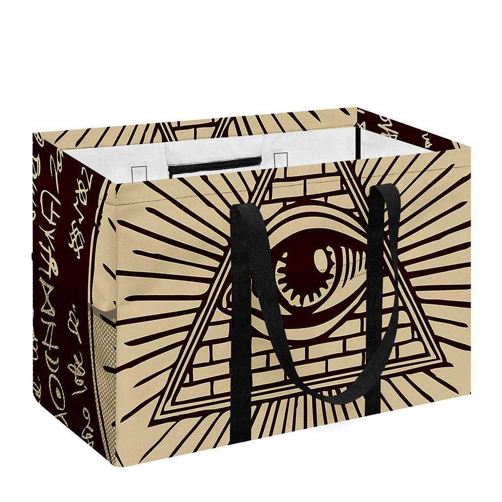 Eye of Providence Symbol Print Utility Tote Bag