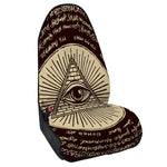 Eye of Providence Symbol Print Waterproof Car Seat Cover