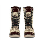 Eye of Providence Symbol Print Winter Boots