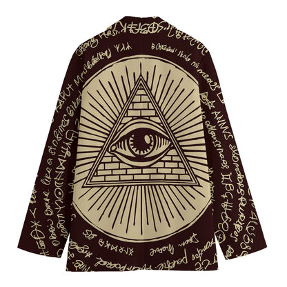 Eye of Providence Symbol Print Women's Blazer