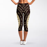 Eye of Providence Symbol Print Women's Capri Leggings