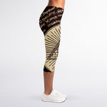 Eye of Providence Symbol Print Women's Capri Leggings