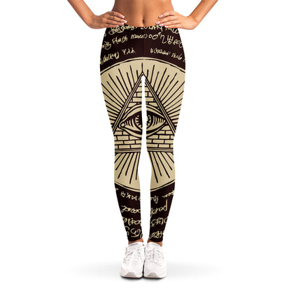 Eye of Providence Symbol Print Women's Leggings