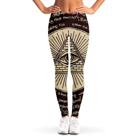 Eye of Providence Symbol Print Women's Leggings