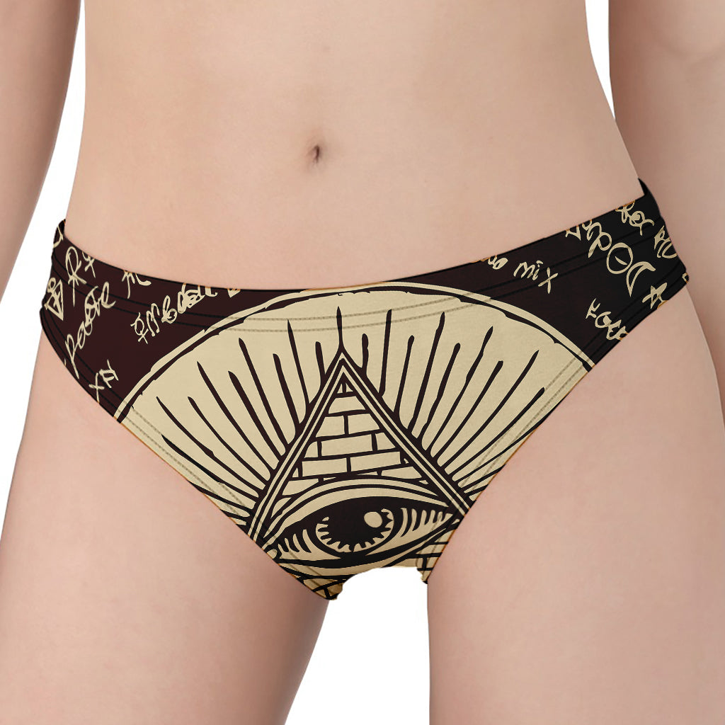 Eye of Providence Symbol Print Women's Panties