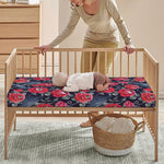 Eyeball Rose Pattern Print Baby Crib Sheet