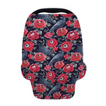 Eyeball Rose Pattern Print Baby Seat Cover