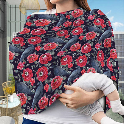Eyeball Rose Pattern Print Baby Seat Cover