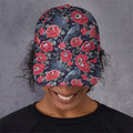 Eyeball Rose Pattern Print Baseball Cap