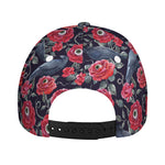 Eyeball Rose Pattern Print Baseball Cap