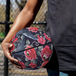 Eyeball Rose Pattern Print Basketball