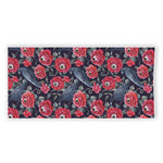Eyeball Rose Pattern Print Beach Towel