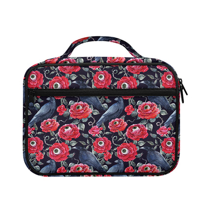 Eyeball Rose Pattern Print Briefcase Bible Bag