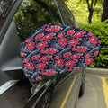 Eyeball Rose Pattern Print Car Side Mirror Covers
