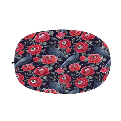 Eyeball Rose Pattern Print Car Side Mirror Covers