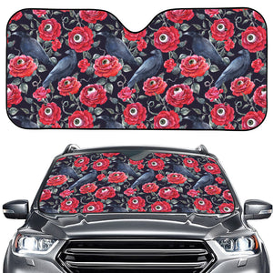 Eyeball Rose Pattern Print Car Windshield Sun Shade