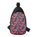 Eyeball Rose Pattern Print Sling Bag