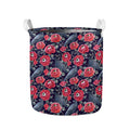 Eyeball Rose Pattern Print Collapsible Laundry Basket