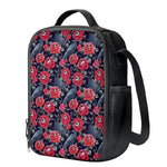 Eyeball Rose Pattern Print Crossbody Lunch Bag