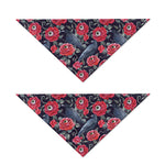 Eyeball Rose Pattern Print Dog Bandana