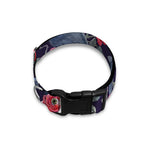 Eyeball Rose Pattern Print Dog Collar