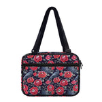 Eyeball Rose Pattern Print Double Strap Bible Bag