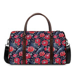 Eyeball Rose Pattern Print Duffle Bag