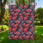 Eyeball Rose Pattern Print Garden Flag