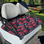 Eyeball Rose Pattern Print Golf Cart Seat Cover