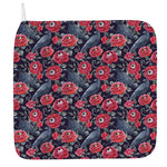 Eyeball Rose Pattern Print Hand Towel