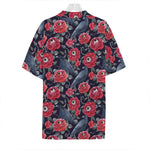 Eyeball Rose Pattern Print Hawaiian Shirt