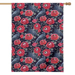 Eyeball Rose Pattern Print House Flag