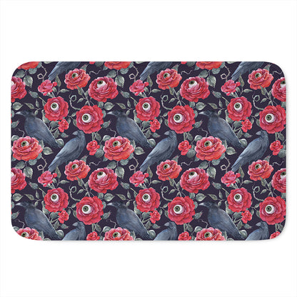 Eyeball Rose Pattern Print Indoor Door Mat