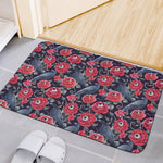 Eyeball Rose Pattern Print Indoor Door Mat