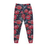 Eyeball Rose Pattern Print Jogger Pants