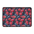 Eyeball Rose Pattern Print Kitchen Mat