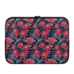 Eyeball Rose Pattern Print Laptop Sleeve