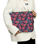 Eyeball Rose Pattern Print Laptop Sleeve