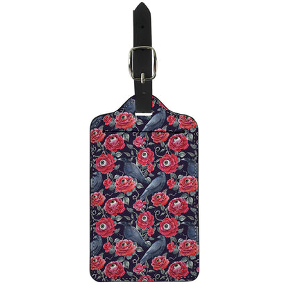 Eyeball Rose Pattern Print Luggage Tag
