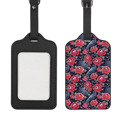 Eyeball Rose Pattern Print Luggage Tag