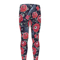 Eyeball Rose Pattern Print Men's Leggings