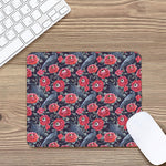 Eyeball Rose Pattern Print Mouse Pad