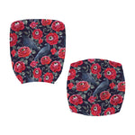Eyeball Rose Pattern Print Office Chair Cover