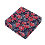 Eyeball Rose Pattern Print Outdoor Seat Cushion Cover