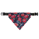 Eyeball Rose Pattern Print Over The Collar Dog Bandana