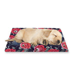 Eyeball Rose Pattern Print Pet Cooling Mat Cover